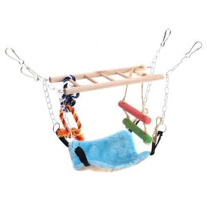 Hemp Rope Climbing Net, Bird Toy Set, For Rat Hamster Ferret