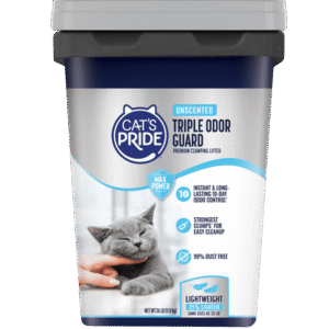 Cat’s Pride Max Power Triple Odor Guard Unscented Clumping Cat Litter 26lb pail