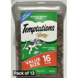 Temptations Seafood Medley Cat Treat 16 oz (Pack of 13)