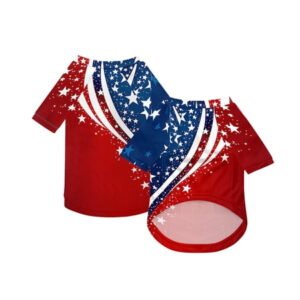 Breathable Dog Shirt Lightweight Pet Apparel, Soft Cotton Puppy T-Shirt Clothes for Small Medium Large Dogs, Comfortable Sleeveless Doggy Tee for Summer Outdoor Indoor Sport Vest，Red