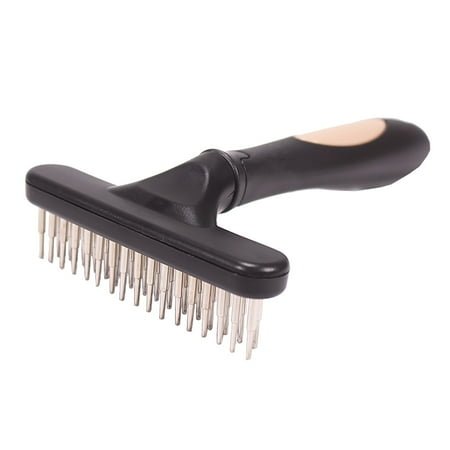 Pet Grooming Brush Shedding And Dematting Undercoat Rake Comb For Dogs And Cats Extra Wide Blue Linen Accessories Miniature Accessories Ground For Dogs Funny Dog Accessories Greyhound Accessories
