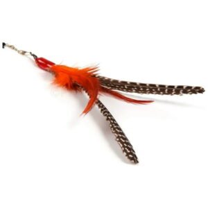 GO-CAT Da Bird Replacement Feathers Cat Toy with Accessories Included, Multi-Color (2 Pack)