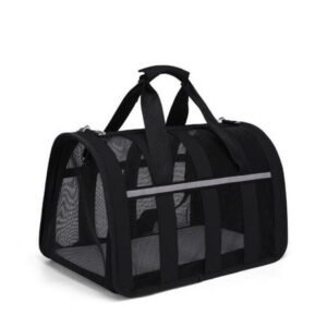 SharkTRUE Cat, Dog Carrier, Airline Approved for Cats and Dogs up toLbs, Soft, Foldable, Washable Travel Bag for Small to Medium Pets, Portable Comfortable Cat Dog Carrier for Home Outdoor Use