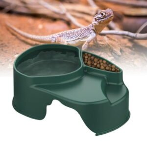 balikha Reptile Gecko Hideout Cave Reptile Hide Nest Habitat Shelter with Water Supply Snake for Frog Lizards Gecko