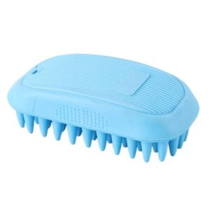 Pet Supplies Rubber Brush for Short Haired Dogs Soft Deshedding Tool Use Wet for Bath or Dry Grooming Loose Hair