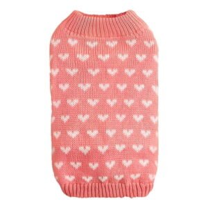 GASTROPOD 1Pcs Dog Sweater,Polyester Dog Clothes for Large Dogs,Dog Coats for Medium Dogs,Pink,Xl
