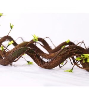 Bendable Artificial Tree Vine Branches, 63-78 Inch Fake Wood Twig Garland with Green Shoots, Flexible Faux Plant Trunk for Home, Wedding, Garden & Reptile Habitat Decor