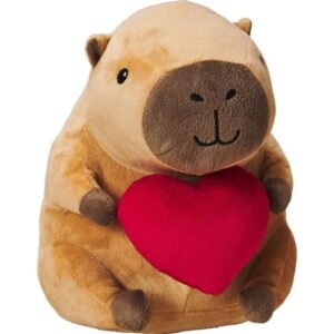 Spot 55003 8 in. Capybara with Heart Plush Toy