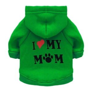 OAVQHLG3B Pet Dog Knitted Sweaters Knitwear Turtleneck Pajamas Soft Winter Warm Puppy Valentine Clothing Christmas Clothes Heart Doggie Apparel for Cats Dogs