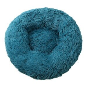 Darzheoy Calming Dog & Cat Bed, Anti-Anxiety Donut Cuddler Warming Cozy Soft Round Bed, Plush Cushion Bed for Small Medium Dogs and Cats (16″/20″/24″/28″/32″/36″)