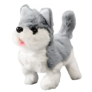 BESTSKY 2026 New Licking and Tail Wagging Husky,Happy to See You Interactive Plush Pet Puppy,Robot Dog Kids Toys,Stuffed Animal Toddler Toys for Girls and Boys 3 Year Old and Above Gifts