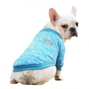 GASTROPOD 1Pcs Dog Sweater,Polyester Dog Sweaters for Large Dogs,Dog Sweatshirt,Blue,Xl