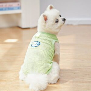 Breathable Lightweight Pet Shirt, Stretchy Fabric Dog Cat Apparel for Small Medium Pets, Comfortable Summer Wear for Indoor Outdoor Activities Birthdays Travel, Multicolor
