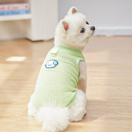 Breathable Lightweight Pet Shirt, Stretchy Fabric Dog Cat Apparel for Small Medium Pets, Comfortable Summer Wear for Indoor Outdoor Activities Birthdays Travel, Multicolor