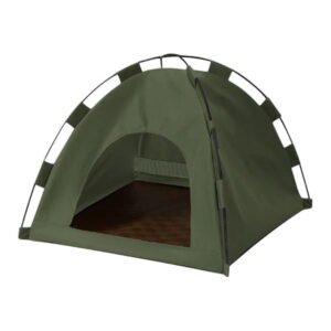 Foldable Pet Tent House,Portable Waterproof and Breathable Dog Bed,with Removable Cushion,Cozy Semi-Enclosed Shelter for Small Animals,Dogs,Cats,Rabbits