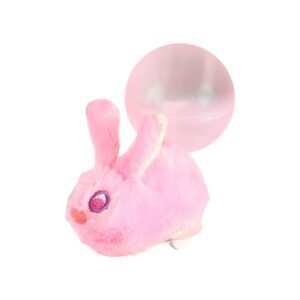 Tdxkok Motorized Walking Hamster Toy Mini Interactive Rolling Electronic Stuffed Critter Toy Cute Pet Exercise Toy for Small Animals