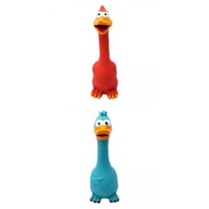 Bvdfgk 2pcs Novelty Funny Screaming Chicken Dog Cats Squeaker Interactive Toy