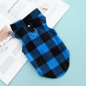 Zhuge Soft Lightweight Breathable Pet Vest Sweaters & Jackets for Dogs & Cats, Cozy Spring-Autumn Puppy Apparel – Blue Black, Size XL, 1 Piece