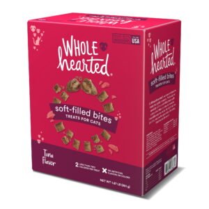 WholeHearted Tuna Flavor Soft-Filled Bites Cat Treats 30 oz.
