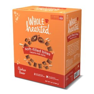 WholeHearted Chicken Flavor Soft-Filled Bites Cat Treats 30 oz.