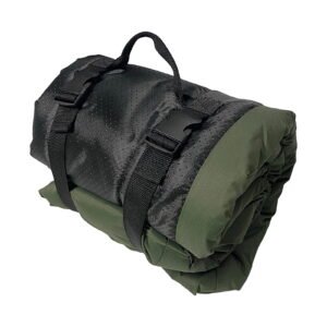 Portable Dog Bed Mat for Camping, Waterproof Foldable Pet Travel Bed for Large Medium Small Dogs, Roll-Up Outdoor Dog Crates Pad with Handle & Buckles, Washable Nylon