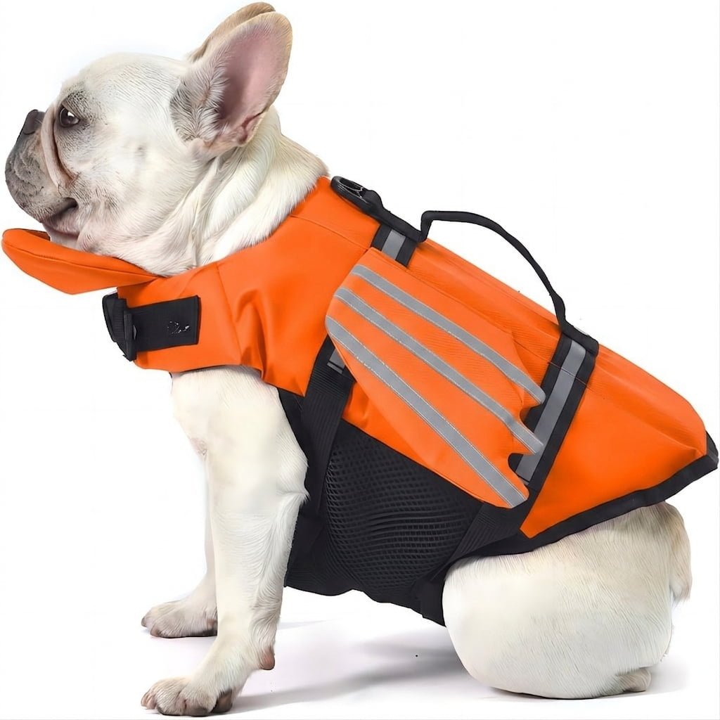 Dog Life Jacket with Chin Float, Front Float Vest with Chin Support for Swimming, Pool & Boating