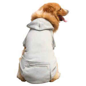 GASTROPOD 1Pcs Dog Sweaters,Polyester Boy Dog Clothes,Dog Clothes for Small Dogs,Gray,2Xl