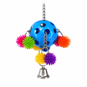 Bonka Bird Toys 2304 Spikey Rainbow Pull Tug Puzzle Medium Parrot Cage Toy Pet