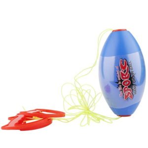 Pulling Ball Toy Two Person Cooperative Pulling Ball Pulling Ball Toy With Flexible Rope PE Plastic Ergonomic Design Zoom Balls For Outdoor Indoor Blue