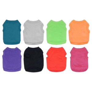 GASTROPOD Dog Shirts, 8 Colorful Pet Fashion Dog Clothes, Ideal for Everyday Wear, L