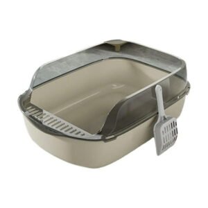 QSTDGVPW Cat Litter Pans Deep Loo Cage Accessories Potty Toilet for Small and Medium Cats