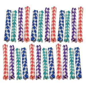 Bamboo Finger Traps, Beautiful Natural Practical Chinese Bamboo Finger Trap Cultivate Replacement For Pets For Bird Toys DIY Various Toys And Gifts