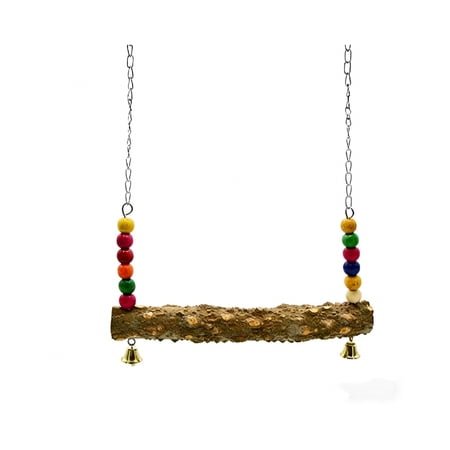 Wooden Chicken Swing Toy, Large Hanging Perch For Chicken Coop Medium Large Parrot Bird Cage, Durable Interactive Climbing Toy For Poultry Bird Exercise And Play