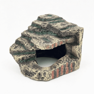 BPPEG Reptile Hide,Great for Geckos,Snakes,Bearded Dragons&Lizards. with Steps for Rock Climbing,It Doubles As Aquarium Rock Cave Corner Cave for Climbing Hiding
