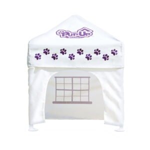 Caravan Canopy PupUp Portable Dog House, Purple, Large, 42″L x 42″W x 51″H