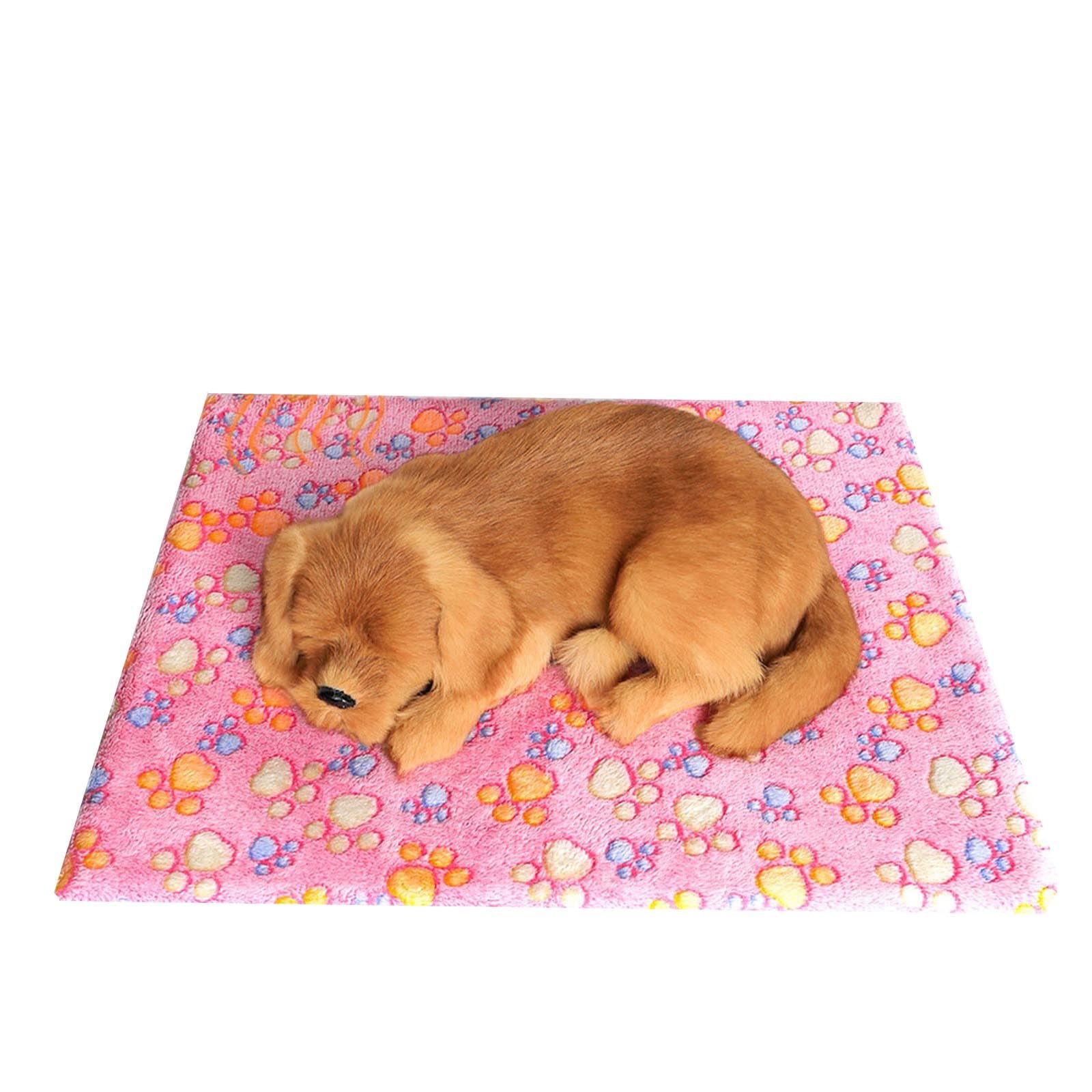 Dog Bed For Small Dogs Plush Heat-insulating Pet Bed Winter Fall Physical Warm Thickened Dog Mat with Anti-slip Bottom 19.7”x27.6” A