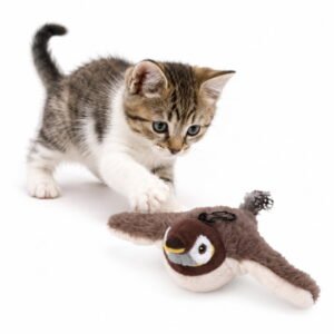Tweet Paw Cat Toys,Tweetpaw Chirping Bird Toy,Usb Rechargeable Motion Activated Interactive Toy, Beating Wings Electronic Pet Toy For Indoor Cats Kitten Play Hunting Exercise