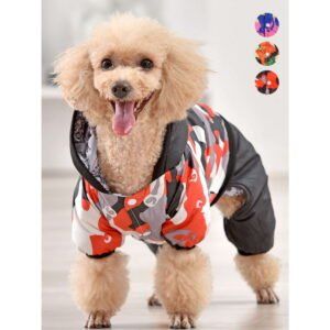 PULLIMORE Winter Warm Dog Vest Coat Windproof Pet Jacket Cold Weather Pet Apparel for Small Medium Large Dogs (Red,XL)
