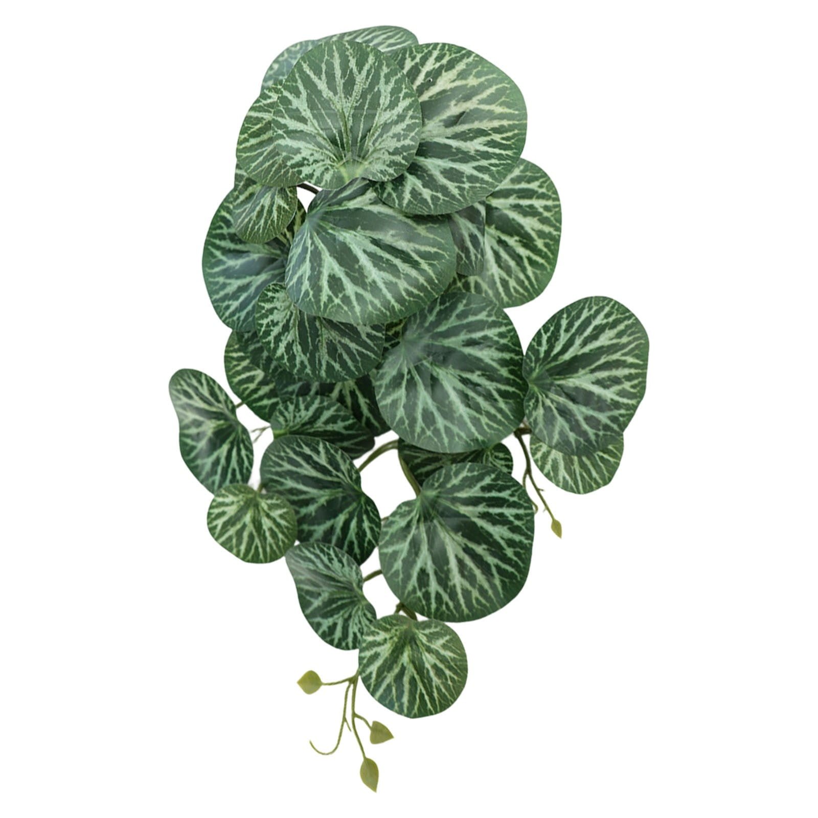 Reptile Plants for Terrarium, Artificial Hanging Plastic Plants with Suction Cups,Amphibian Tank Habitat Decor fit for Bearded Dragons Chameleon Lizards Snake