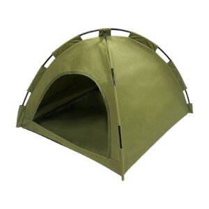 Kraoden Cozy Pet Tent for Dogs and Cats, Indoor Outdoor Sleeping House, Breathable Mesh Fabric, Lightweight Portable Shelter for Kittens, Puppies, and Small Pets