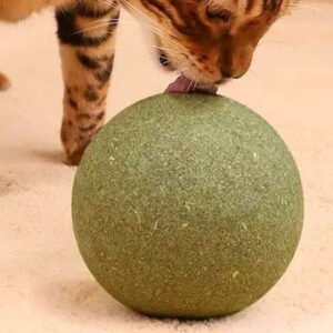 GOFLIC 10cm Catnip Balls for Cats, Natural Catnip Treats Toys, Interactive Teeth Cleaning Chew Balls for Dental Health, Anxiety Relief for Kittens Adult
