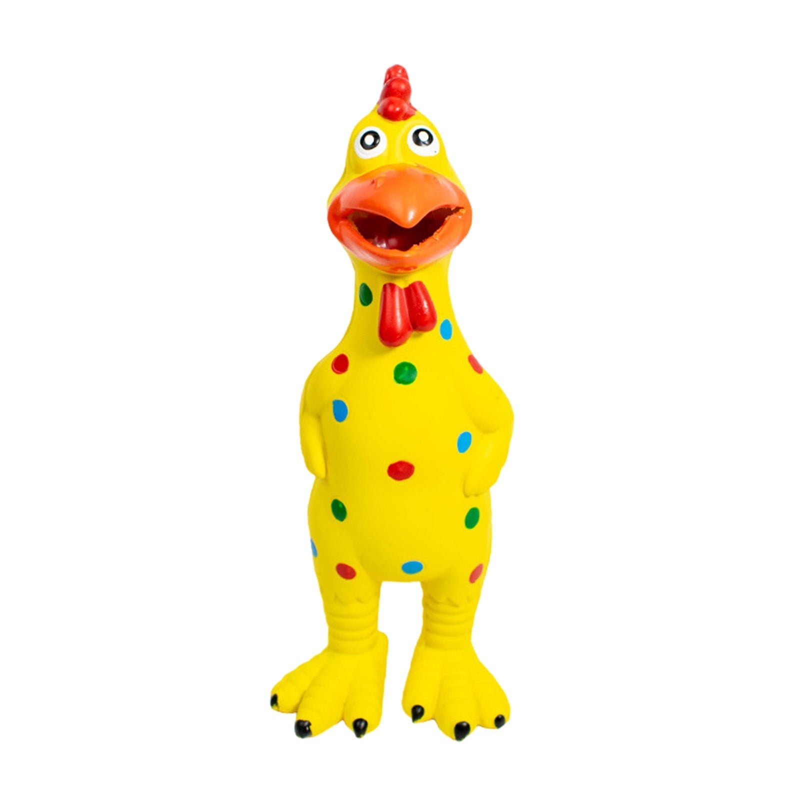 9.44 Inch Rubber Chicken, Screaming Chicken Toys,Squeeze Squeaky Chicken Dog Toys,Rubber Chicken Noisemakers for Parties