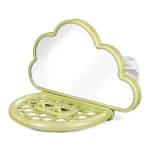 WEAIZYS Bird Mirror with Perch Stand, Bird Toys for Parakeet Cockatiel Conure Lovebirds Finch Canaries (Green)