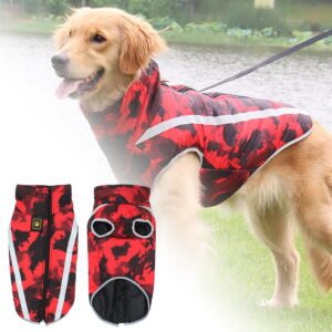 YM Warm Dog Winter Coat Jacket,Waterproof Reflective Dog Coat Dog Clothes,Outdoor Sports Pet Vest Apparel, Windproof Dog Puppy Snowsuit for Small Medium & Large Dogs