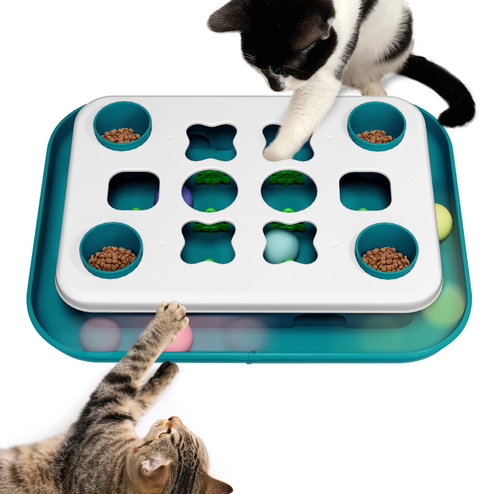 Cat Toys For Indoor Cats Intelligence Mind Game Track Balls Kitten Food Toy