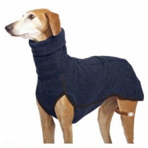 HOZVOMI Winter Warm Dog Coat Fleece Dog Apparel Cozy Jacket Doggie Turtleneck Soft Shirt Vest Stylish Pet Outfits for Small Medium Large Dogs, Navy M