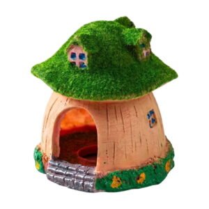 Reptile Terrarium Hideout Cave Turtle Hiding House Fish Tank Aquarium Landscaping Decor Mushroom Shape Fantasy Design F
