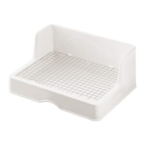 Bvdfgk Cat litter box with grid, cage accessories, potty, sleeping box for chinchillas, Small Grid 16mm