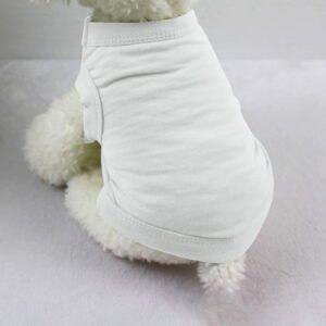 Dog Clothes Warm Pajamas, QQZ Soft Comfortable Pet Vest for Winter, Polyester Puppy Cat Sweater Cozy Outfit Indoor Outdoor, White