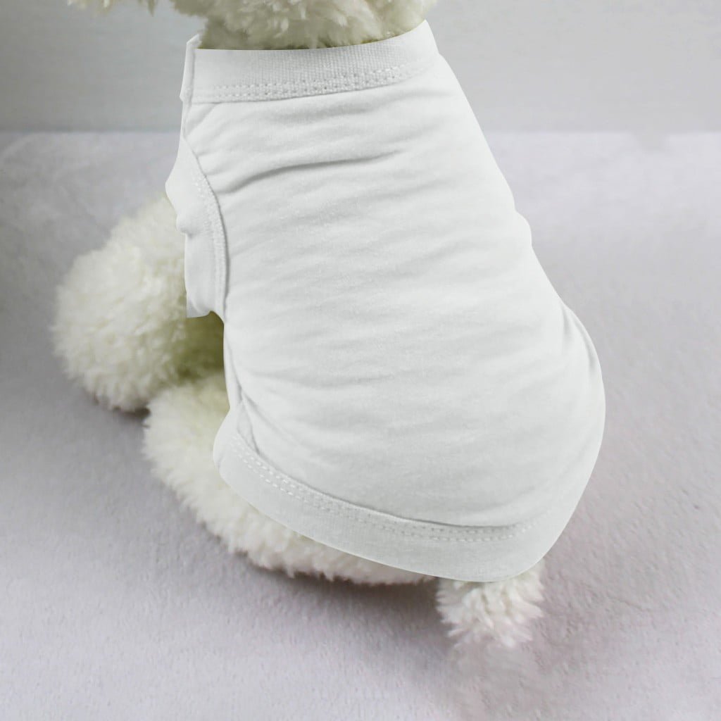 Dog Clothes Warm Pajamas, QQZ Soft Comfortable Pet Vest for Winter, Polyester Puppy Cat Sweater Cozy Outfit Indoor Outdoor, White